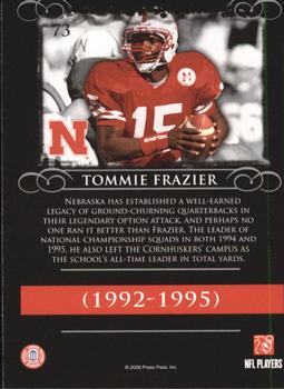 2008 Press Pass Legends #73 Tommie Frazier Back