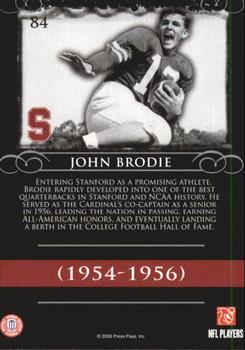 2008 Press Pass Legends #84 John Brodie Back