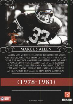 2008 Press Pass Legends #91 Marcus Allen Back