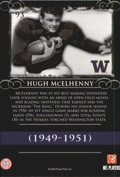 2008 Press Pass Legends #93 Hugh McElhenny Back