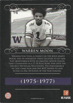 2008 Press Pass Legends #94 Warren Moon Back