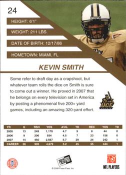 2008 Press Pass SE #24 Kevin Smith Back