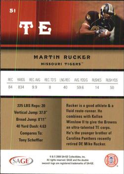 2008 SAGE #51 Martin Rucker Back