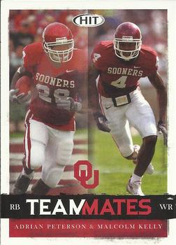 2008 SAGE HIT #59 Adrian Peterson / Malcolm Kelly Front