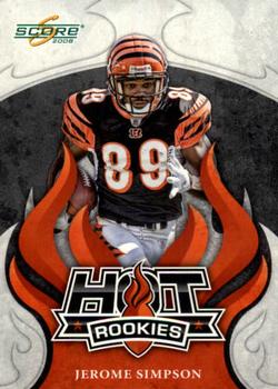 2008 Score - Hot Rookies #HR-13 Jerome Simpson Front