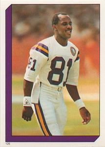 1986 Topps Stickers #126 Anthony Carter Front