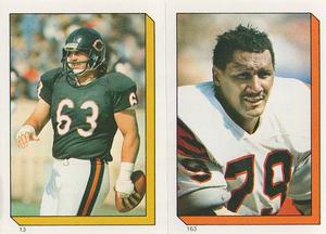 1986 Topps Stickers #13 / 163 Jay Hilgenberg / Ross Browner Front