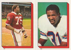 1986 Topps Stickers #31 / 181 Curtis Greer / Mike Harden Front