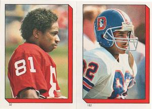 1986 Topps Stickers #32 / 182 Roy Green / Vance Johnson Front