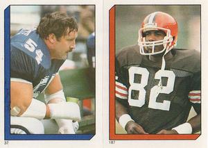 1986 Topps Stickers #37 / 187 Randy White / Ozzie Newsome Front