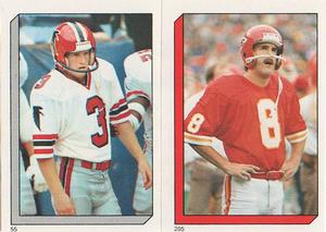 1986 Topps Stickers #55 / 205 Rick Donnelly / Nick Lowery Front