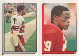 1986 Topps Stickers #57 / 207 Bobby Butler / Albert Lewis Front