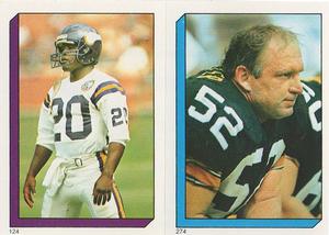 1986 Topps Stickers #124 / 274 Darrin Nelson / Mike Webster Front