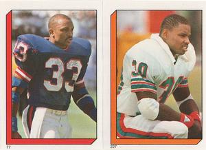 1986 Topps Stickers #77 / 227 George Adams / Ron Davenport Front