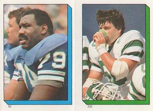 1986 Topps Stickers #82 / 232 William Gay / Lance Mehl Front