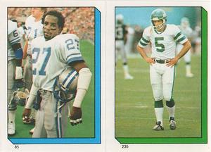 1986 Topps Stickers #85 / 235 Bobby Watkins / Pat Leahy Front