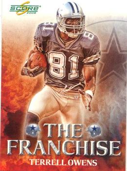 2008 Score - The Franchise #F-5 Terrell Owens Front