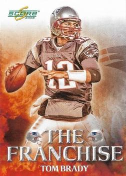 2008 Score - The Franchise #F-2 Tom Brady Front