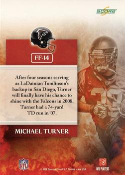 2008 Score - Future Franchise #FF-14 Michael Turner Back