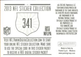 2013 Panini Stickers #341 Atlanta Falcons Logo Back