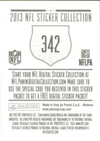 2013 Panini Stickers #342 Atlanta Falcons Rusher Back