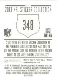 2013 Panini Stickers #348 Steven Jackson Back
