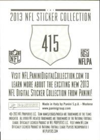 2013 Panini Stickers #415 Greg Zuerlein Back