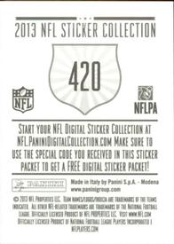 2013 Panini Stickers #420 Chris Long Back