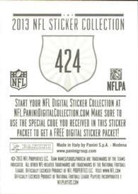 2013 Panini Stickers #424 Greg Zuerlein Back