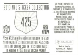 2013 Panini Stickers #425 San Francisco 49ers Logo Back
