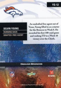 2008 Score - Young Stars #YS-12 Selvin Young Back