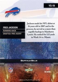 2008 Score - Young Stars #YS-19 Fred Jackson Back