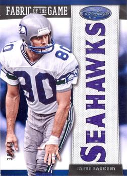 2013 Panini Certified - Fabric of the Game Team Die Cut #20 Steve Largent Front