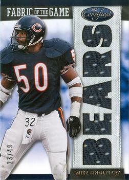 2013 Panini Certified - Fabric of the Game Team Die Cut #18 Mike Singletary Front