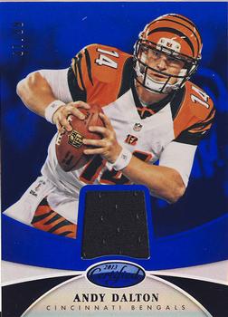 2013 Panini Certified - Mirror Blue Materials #4 Andy Dalton Front