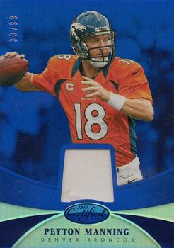 2013 Panini Certified - Mirror Blue Materials #72 Peyton Manning Front
