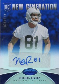 2013 Panini Certified - Mirror Blue Signatures #283 Mychal Rivera Front