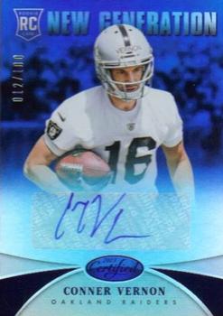 2013 Panini Certified - Mirror Blue Signatures #215 Conner Vernon Front