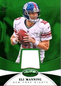 2013 Panini Certified - Mirror Emerald Materials #27 Eli Manning Front