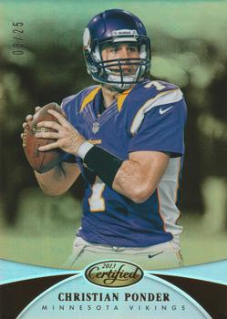 2013 Panini Certified - Mirror Gold #88 Christian Ponder Front