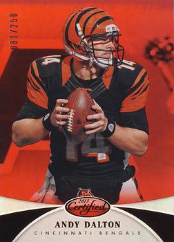 2013 Panini Certified - Mirror Red #6 Andy Dalton Front