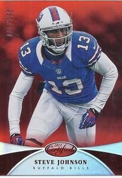 2013 Panini Certified - Mirror Red #38 Steve Johnson Front