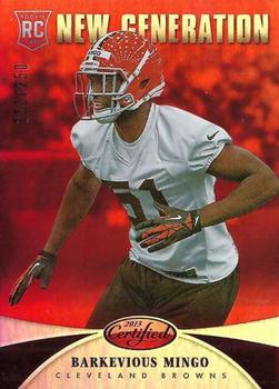 2013 Panini Certified - Mirror Red #208 Barkevious Mingo Front