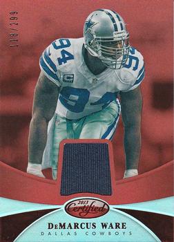 2013 Panini Certified - Mirror Red Materials #17 DeMarcus Ware Front