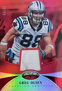2013 Panini Certified - Mirror Red Materials #34 Greg Olsen Front