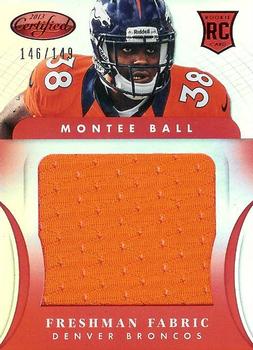 2013 Panini Certified - Mirror Red Materials #329 Montee Ball Front