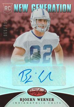 2013 Panini Certified - Mirror Red Signatures #209 Bjoern Werner Front