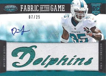 2013 Panini Certified - Rookie Fabric of the Game Jersey Team Die Cut Signatures #36 Dion Jordan Front