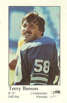 1979 Seattle Seahawks Police #NNO Terry Beeson Front