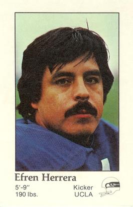 1979 Seattle Seahawks Police #NNO Efren Herrera Front